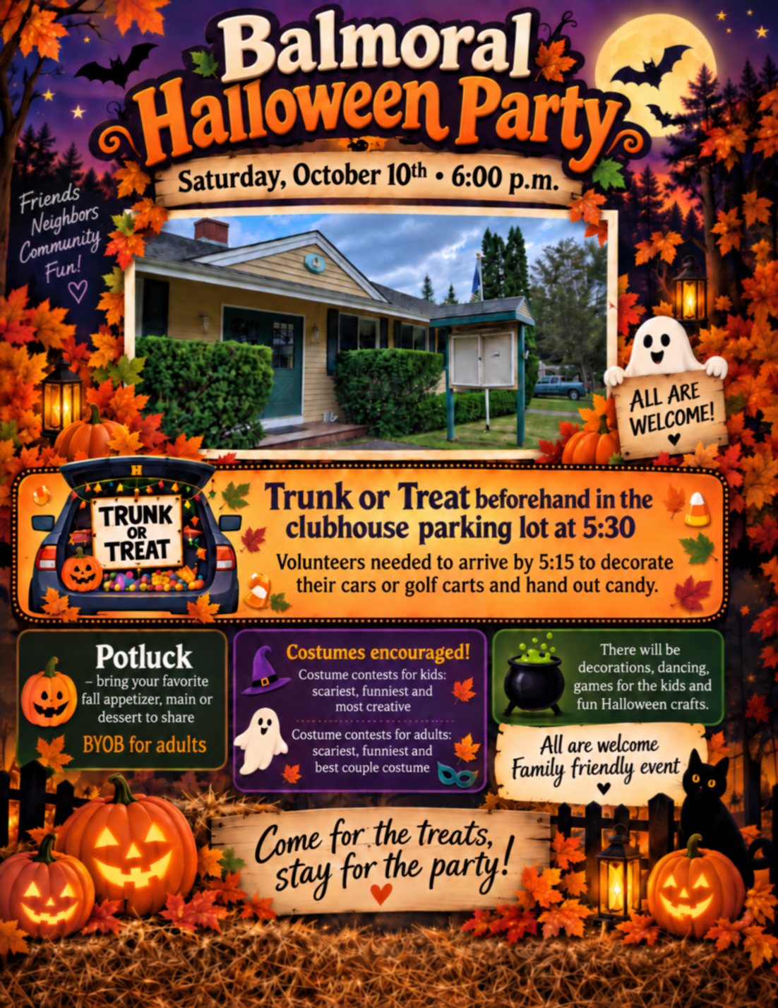 BALMORAL HALLOWEEN PARTY - TRUNK OR TREAT
