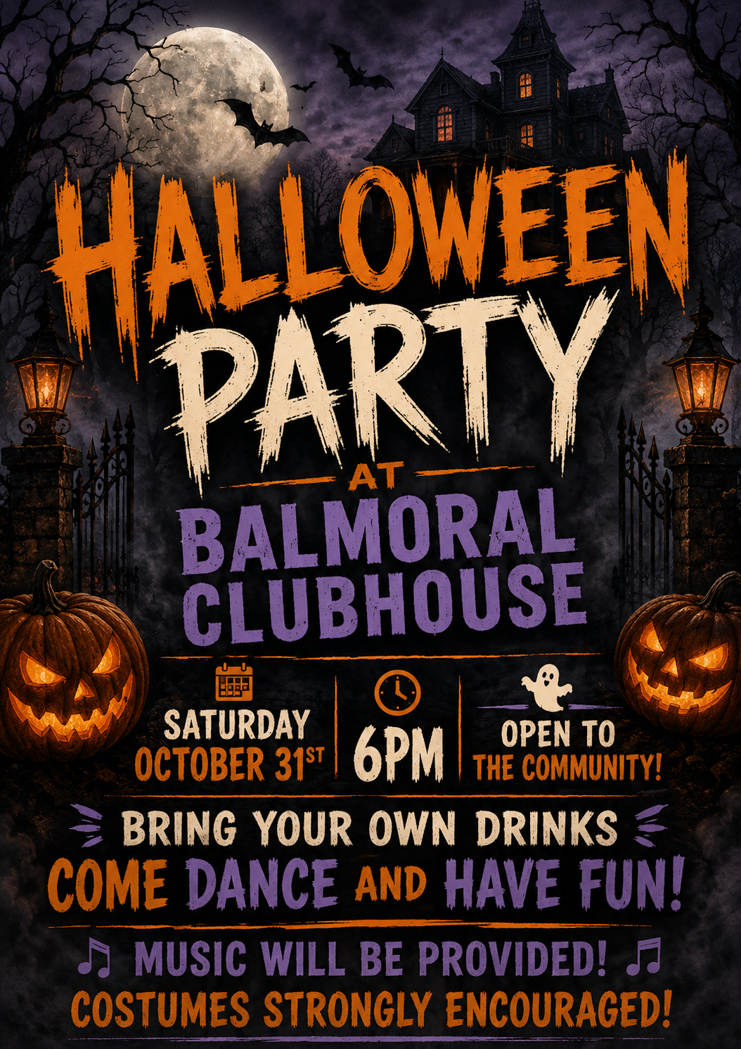 BALMORAL HALLOWEEN PARTY